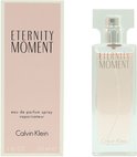 Calvin Klein Eternity Moment Eau de Parfum vaporisateur 30 ml dans une boîte rose pâle avec flacon.