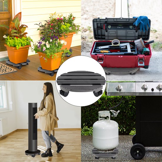 Plantenroller met een diameter van 35 - 48 cm voor grote planten - tot
