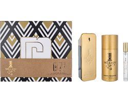 Paco Rabanne 1 million gift set 100ml EDT + 150ml deodorant spray + 10ml EDT
