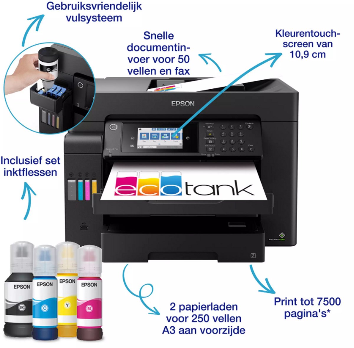 Epson EcoTank ET-16605 all-in-one printer USB, WLAN, Scan, Kopie, Fax