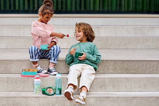 Set déjeuner Mepal (bouteille pop-up et boîte à lunch) Campus Little Dutch - 400 + 750 ml - Boîte à lunch et gobelet pour enfants - Boîte à bento - Bouteille Pop-up - Fairy Wonders