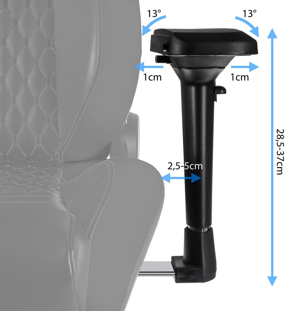 Noblechairs EPIC Gaming Chair, Blauw – foto 3