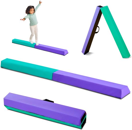 Foto: Turnbalk 175cm opvouwbaar veilig en duurzaam evenwichtsbalk turnbalk voor thuis turn balk