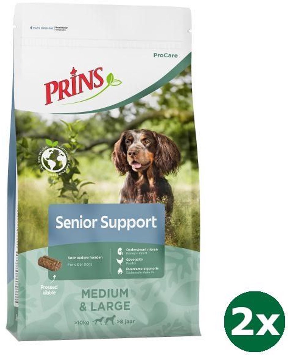 2×20 kg Prins procare senior hondenvoer 2×20 kg Prins procare senior hondenvoer