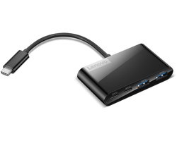 Lenovo GX91L84354 interface hub USB 3.2 Gen 1 (3.1 Gen 1) Type-C 625 Mbit/s Zwart