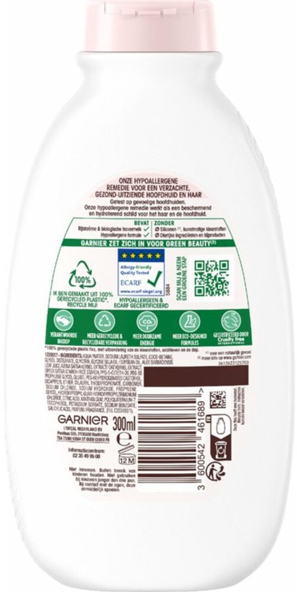 Garnier Loving Blends Milde Haver Shampoo - 3 x 300 ml - Voordeelverpakking