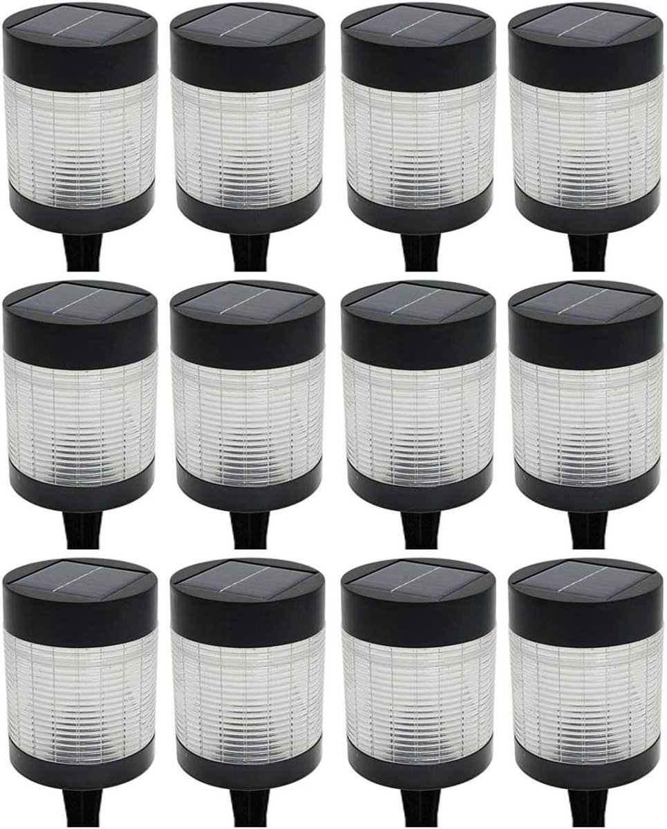12 STUKS Solarlampen voor buiten LED 100 lumen - Weerbestendig en energiebesparend - Inclusief batterij - Voor tuin en terras - Solarlamp Tuinlamp Buitenlamp Energiebesparende lamp