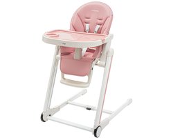 New Baby Muka kinderstoel roze eco-leer - Verstelbare kinderstoel