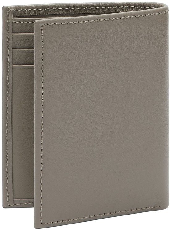 LIEBESKIND BERLIN Cuir Étui pour carte de crédit Soft Nappa Men' s Card Etui Neutral Gray Taupe