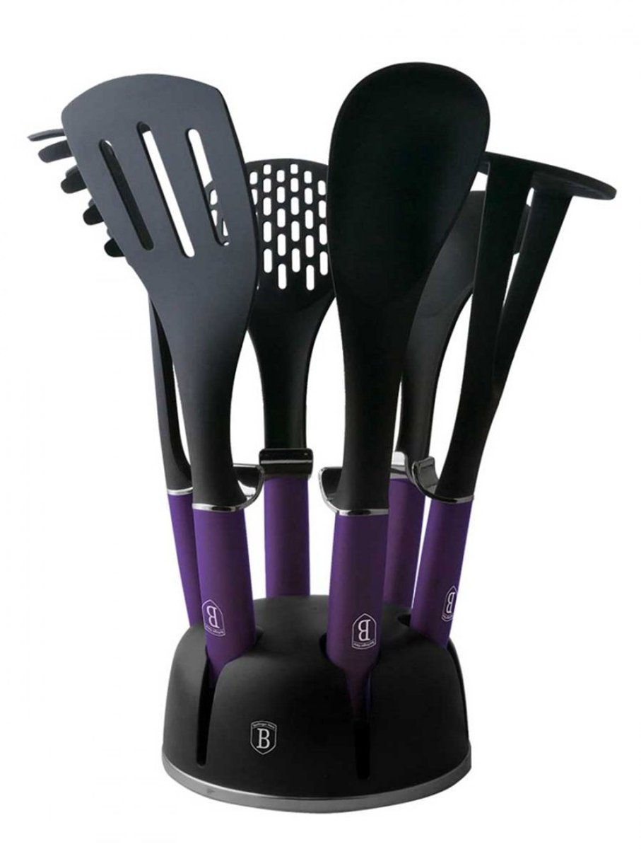Berlinger Haus Purple Eclipse Collection - Keukengerei Set - 7-delig - Ergonomische Handgreep - Antibacterieel