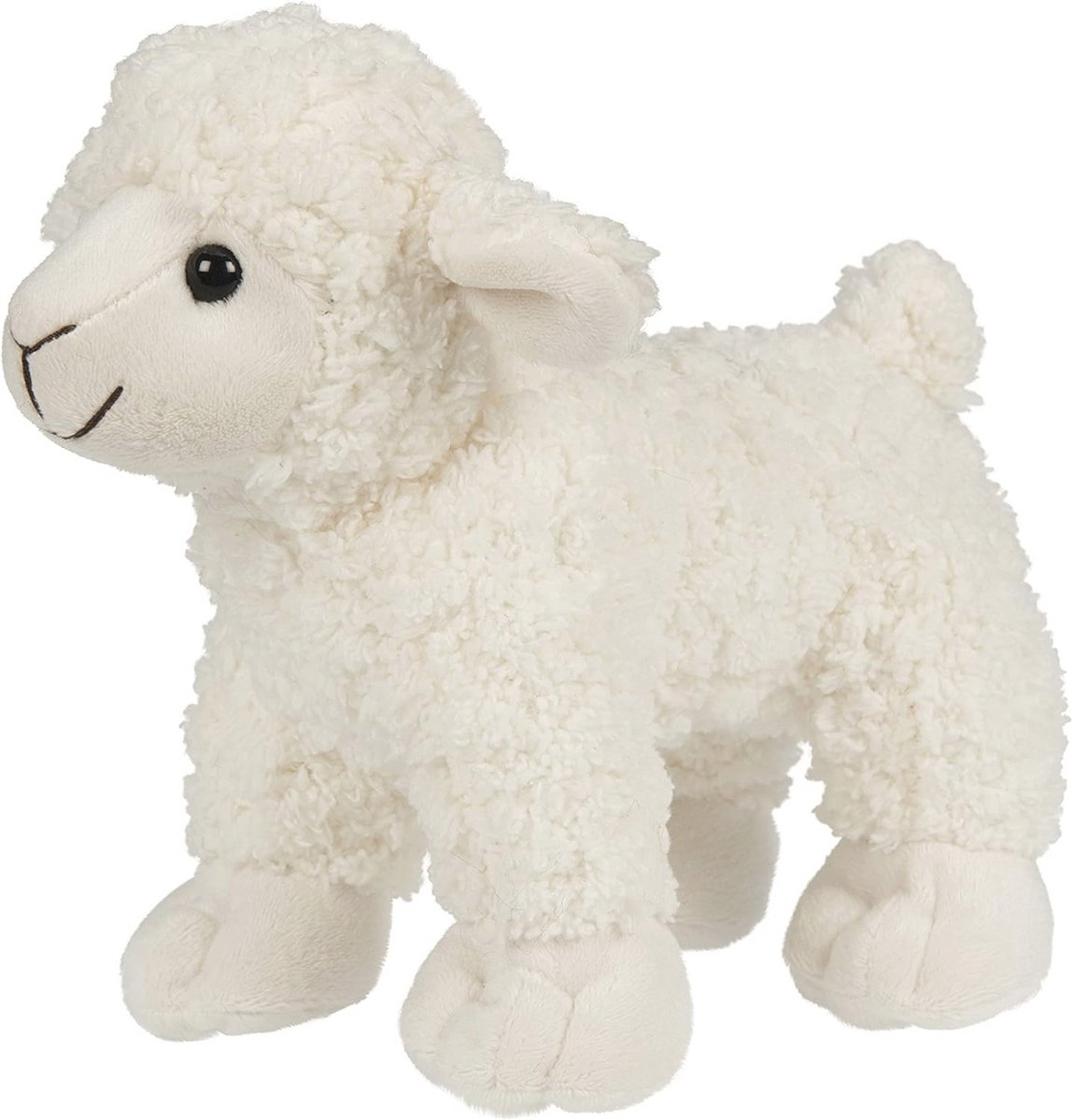 Knuffel Lam Wit - 19 cm Pluche Schaap - Schattig Pluche Dier voor Kinderen