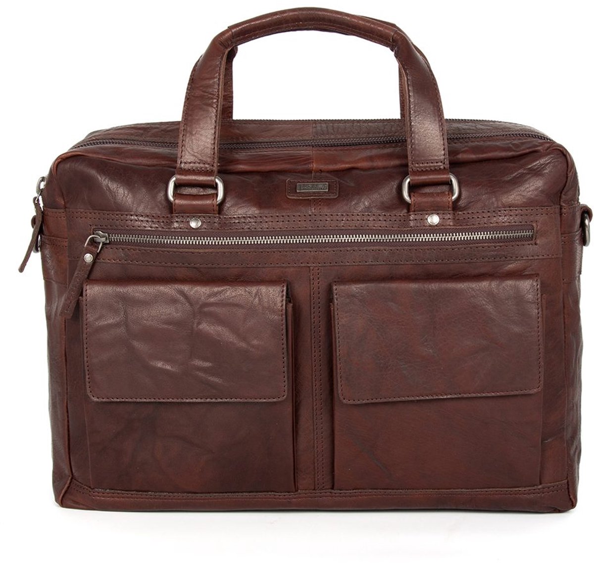 Leren Laptoptas - Utah - Donkerbruin