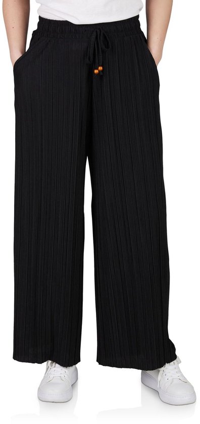 DENIMFY Dames Chino Broek DFBrenda comfort/relaxed Zwart XXL Volwassenen