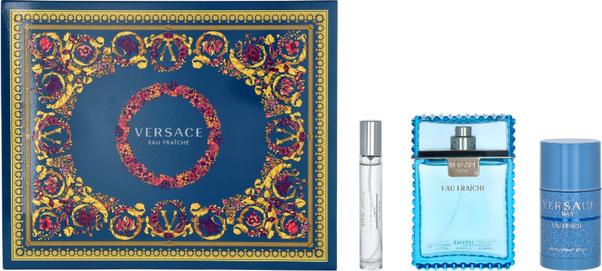 versace man eau fraiche 100ml Eau de Toilet + deostick + 10ml Eau de Toilet set