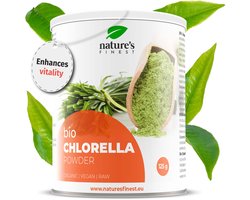 Nature's Finest Chlorellapoeder Bio 125g - 100% Biologisch - Rijk aan chlorofyl en ijzer - Ondersteunt natuurlijke detox, immuunsysteem, energie en vitaliteit - Vegan superfood zonder toevoegingen