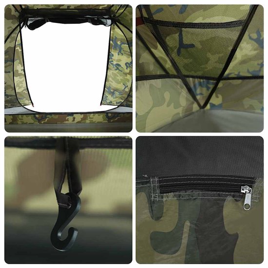 vidaXL - Vistent - 3-persoons - camouflage - waterdicht van Vidaxl — afbeelding 2