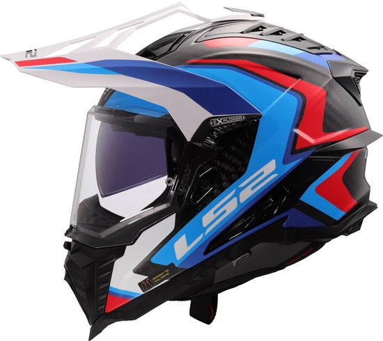 Casque LS2 Explorer Frontier II MX701 blanc / bleu taille M