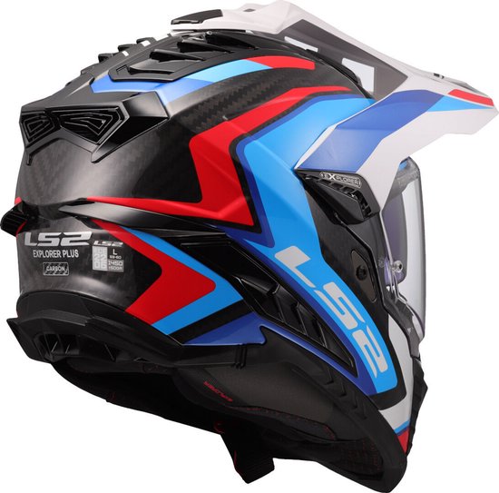 Casque LS2 Explorer Frontier II MX701 blanc / bleu taille M