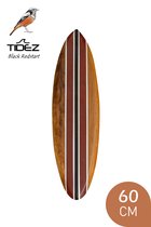 Tidez Surfboard Décoration - Planche de surf en bois - Décoration de planche de surf - Black Redstart 60cm