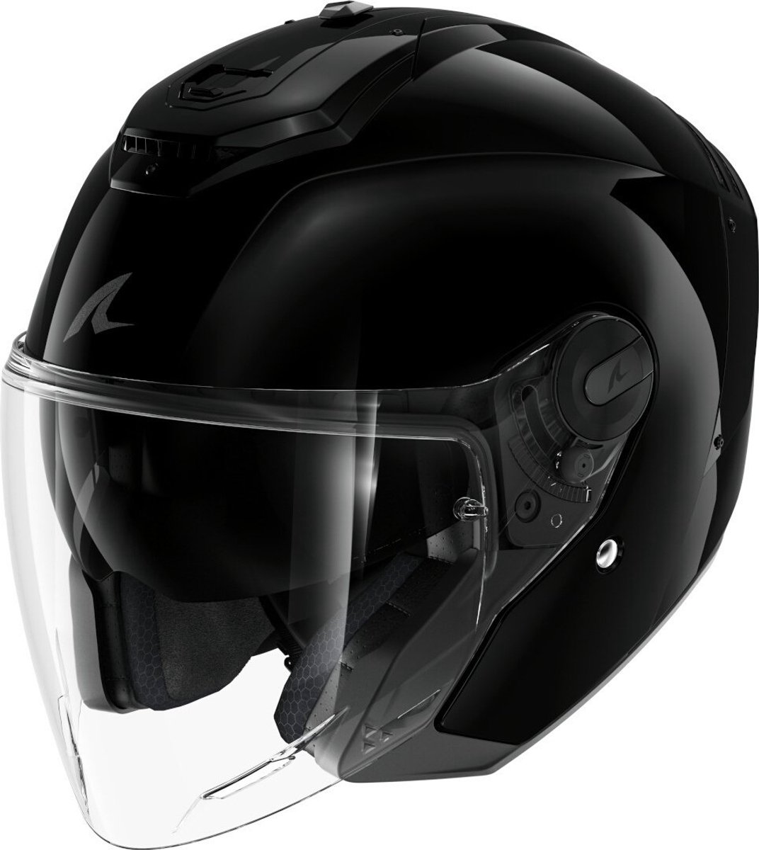 Shark RS Jet Blank Zwart Jethelm - Maat M - Helm