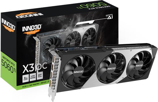 NVIDIA GeForce RTX 5060 Ti X3 OC – 8GB GDDR7, PCIe 5.0, RGB