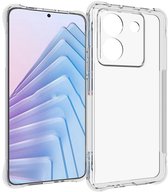 ILING Hoesje voor Xiaomi POCO M7 Pro 5G, eenvoudige effen kleur achterkant zachte vloeibare siliconen mat TPU bumper schokbestendig beschermend ultradun telefoonhoesje (rood