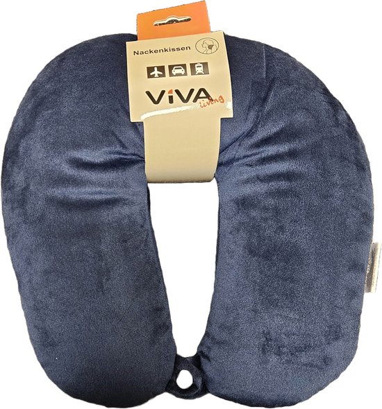 Viva Living  Nekkussen - Reiskussen De Luxe – Zacht Comfort Nek Kussen – Vliegtuig Kussen - Reiskussentje - Travel Pillow – Neksteun Voor Reis, Vliegtuig of Auto – Dubbelzijdig - U-Vorm - Assorti