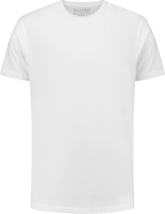Slater - BASIC 2-pack T-shirt ronde hals korte mouw 100% katoen