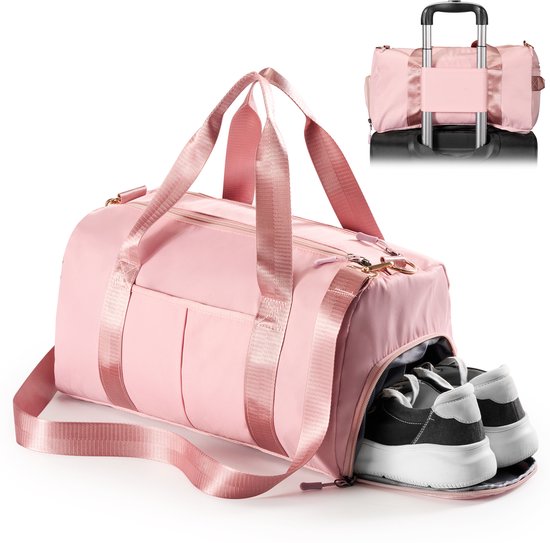 YONO Weekendtas - Reistas Handbagage 40x30x20 - Duffel Bag - Dames en Heren – Roze
