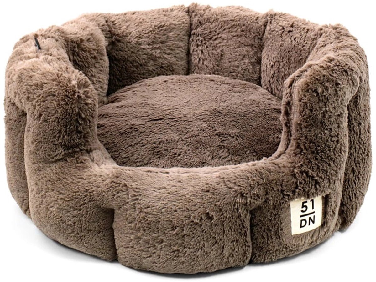 51 Degrees North - Supersoft - Round Softbed - Dark Brown