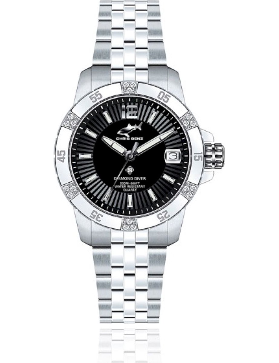 Chris Benz Dames, Heren, Unisexhorloge CB-DD200-S-MBJ