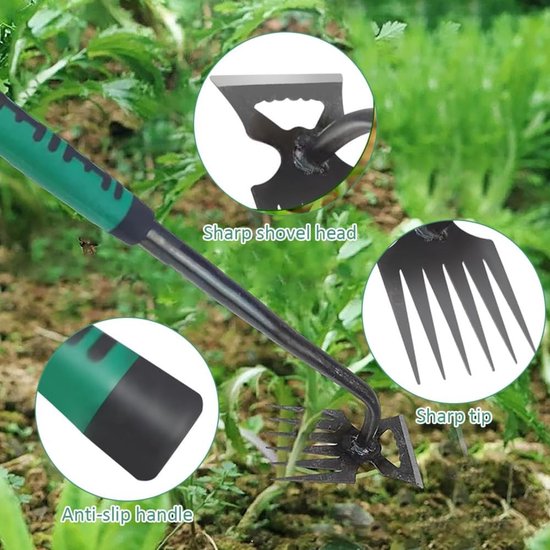 Onkruidsteker, tuingereedschap onkruidverwijderaar apparaat, ontworteling gereedschap onkruidverdelger met lange steel onkruidverdelger voegenkrabber met steel rubberen handgreep 6 — afbeelding 4
