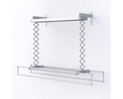 Foxydry 122 cm PRO elektrische droogrek voor wandmontage met verwarming - 122 X 53 X 25 cm