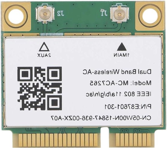 Dioche Mini PCI‑E Network Card MC‑AC7265 2.4/5G Mini PCIE Gigabit Dual