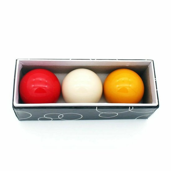 Economy Carambole Biljart ballen set 61,5mm - Fenolhars - Duurzame Biljartballen - Gepolijst