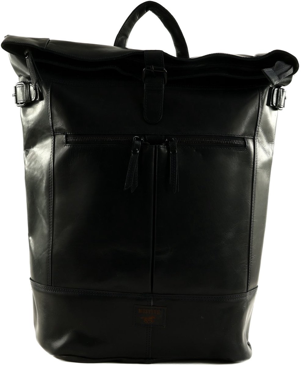 MUSTANG Leren Vrije tijd rugzak Rugzak Natal Tabuk Backpack Navy Donkerblauw