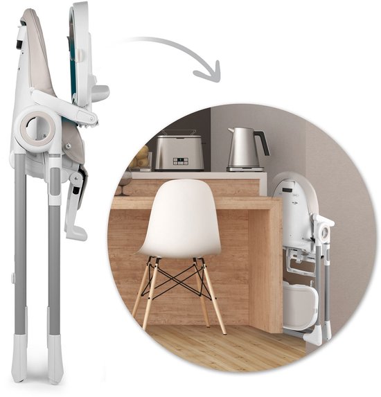 Kinderstoel met tafel, Belo ligstoel, grijs — afbeelding 5