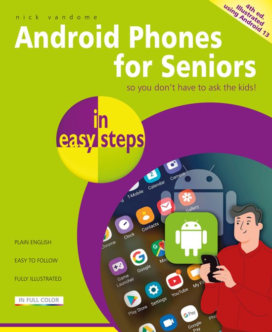 Android Phones For Seniors In Easy Steps - cover