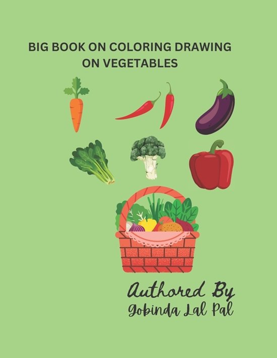 Big Book on Coloring Drawing on Vegetables - cover