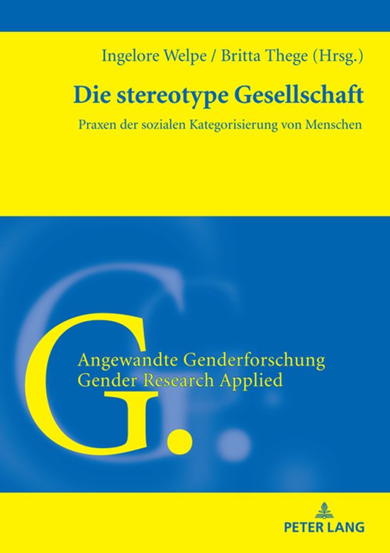 Angewandte Genderforschung / Gender Research Applied-Die ste ... - cover