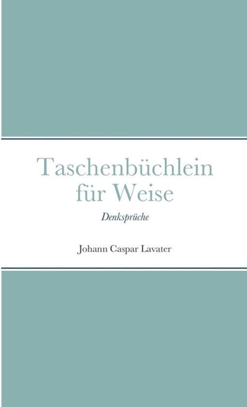 Taschenbüchlein für Weise - cover