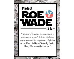 Pro Choice Defend Roe v Wade 1973 Reproductive Rights Notebook Journal Diary