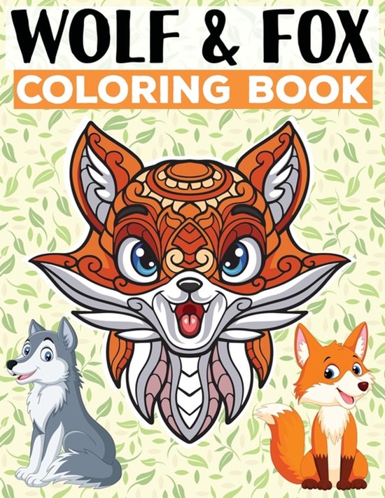 Wolf & Fox Coloring Book - cover