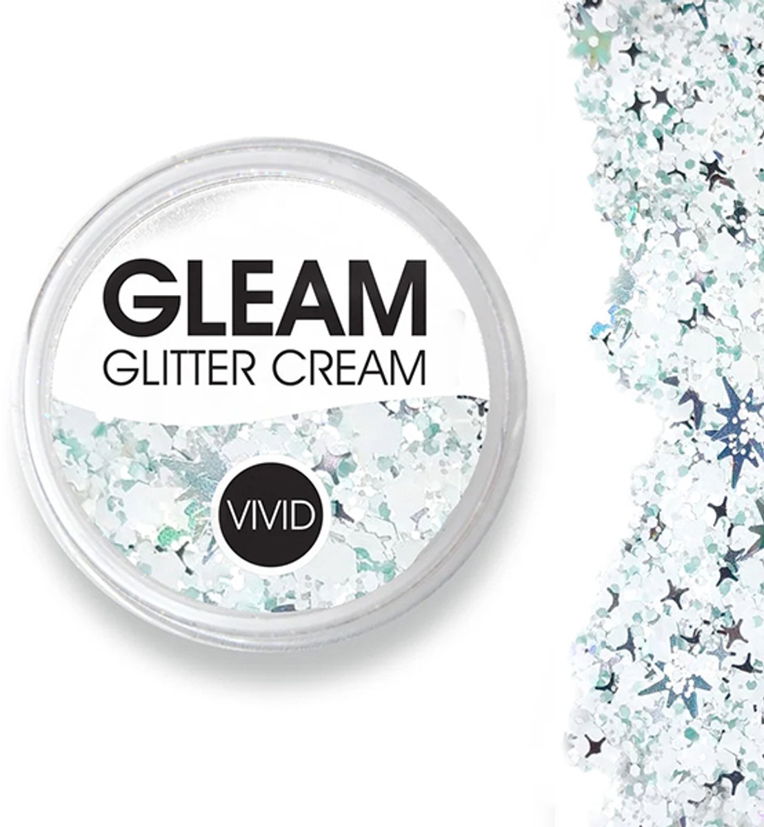 Vivid Gleam Chunky Glitter Cream- Avalanche