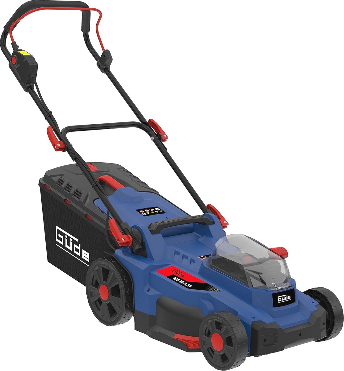 Accu grasmaaier 36V met borstelloze motor en 370 mm maaibreedte - Verzamelen, maaien en mulchen