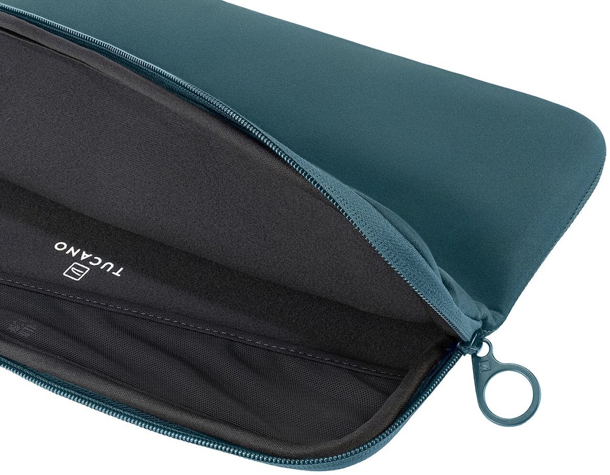 Tucano Top Sleeve MacBook Pro/Air/Neo 13 - 4mm Dik Neopreen Constructie - Voorvak voor Accessoires - Anti - Slip Systeem - Blauw — afbeelding 3