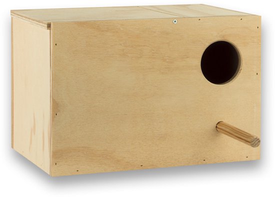 Horizontaal nestkast Valkparkiet – Veilig & comfortabel broeden - Vogelhuisje - Nestkastje - Vogel Huis - Nestkast valkparkiet - Broedblokken voor parkieten - Nestkasten / vogelhuisjes - Nesten - Valkparkiet (Nymphicus hollandicus)