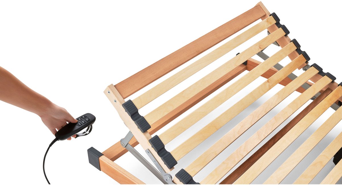 Beter Bed Bossflex 200 Lattenbodem 120 x 210 cm - Elektrisch Verstelbaar - Bedbodem - Bedraad - Max. 90kg - Hout