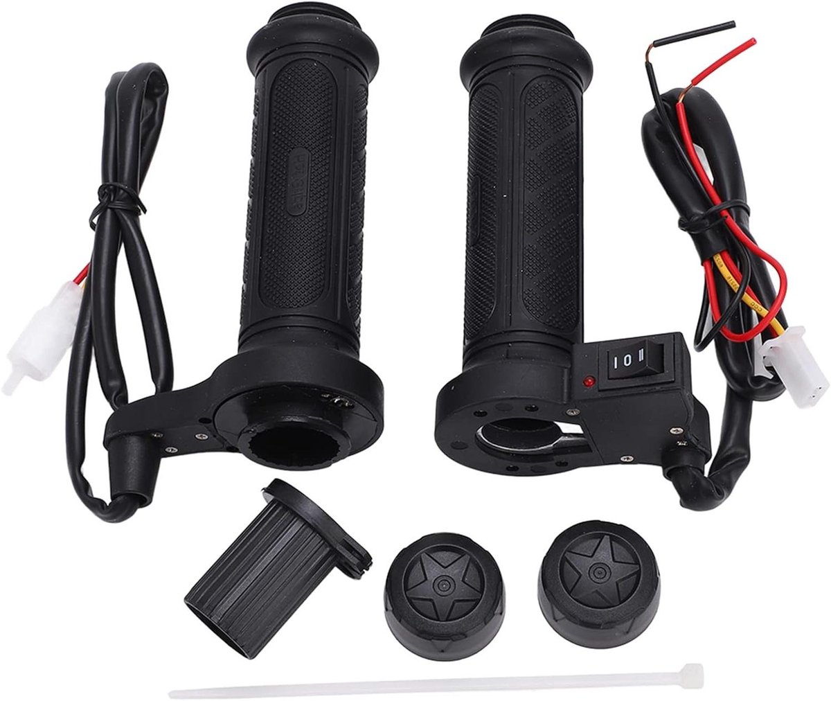 Elektrisch Verwarmde Handgrepen voor Motorfietsen 1 Paar 22 mm (7/8 '') Universeel Zwart