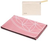 Tapis de yoga de voyage pliable - 15 mm d'épaisseur pour le yoga, le Pilates et l'entraînement physique - Antidérapant et sac de transport.